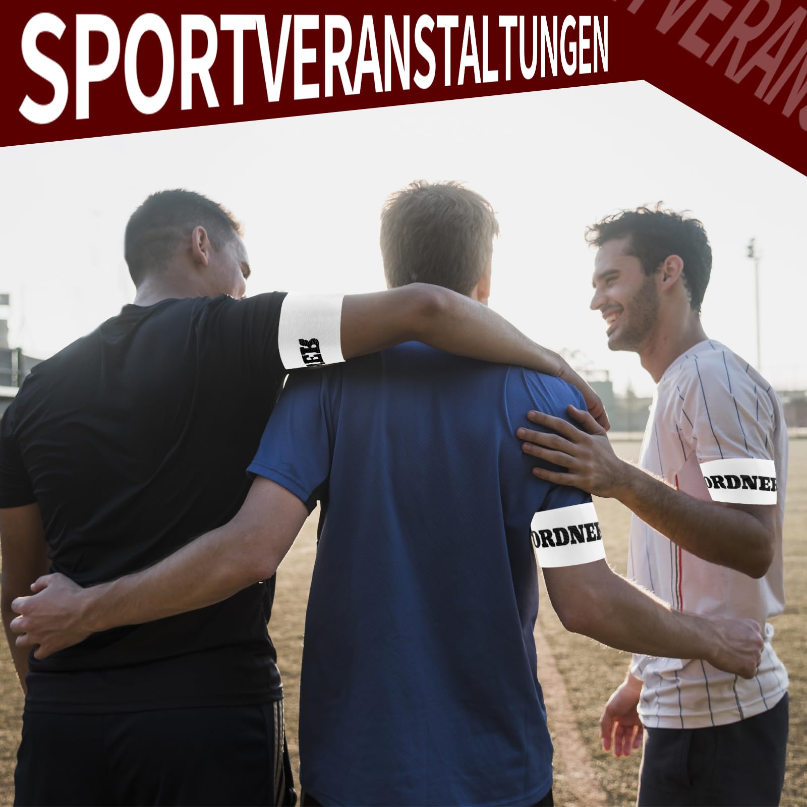 Armbinde Ordner Armbinde Klett Ordnerbinden Armbinden Set Binde Armband Spiel und Trainingsausrüstung Zubehör