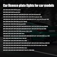Vista 6 de Augeny 2 lámparas LED completas para placa de matrícula, 6000 K, luz blanca de repuesto para placa de automóvil, compatible con Escalade Avalanche