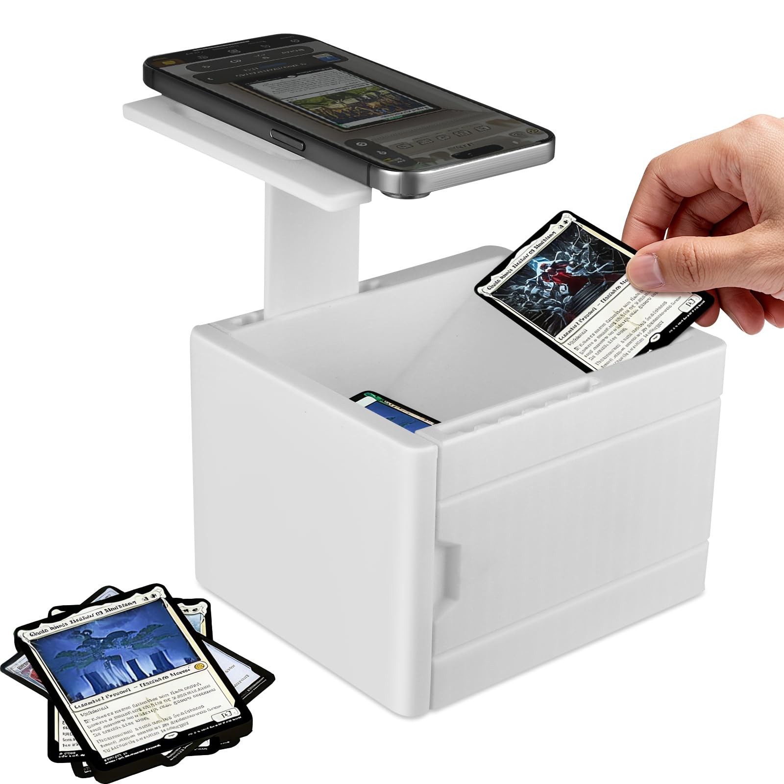 Support de Scanner de MTG TCG Cartes à Collectionner Compatible avec ManaBox, Support de Scanner Portable, Numérisation Rapide et Informations sur Les Prix des Cartes Magic