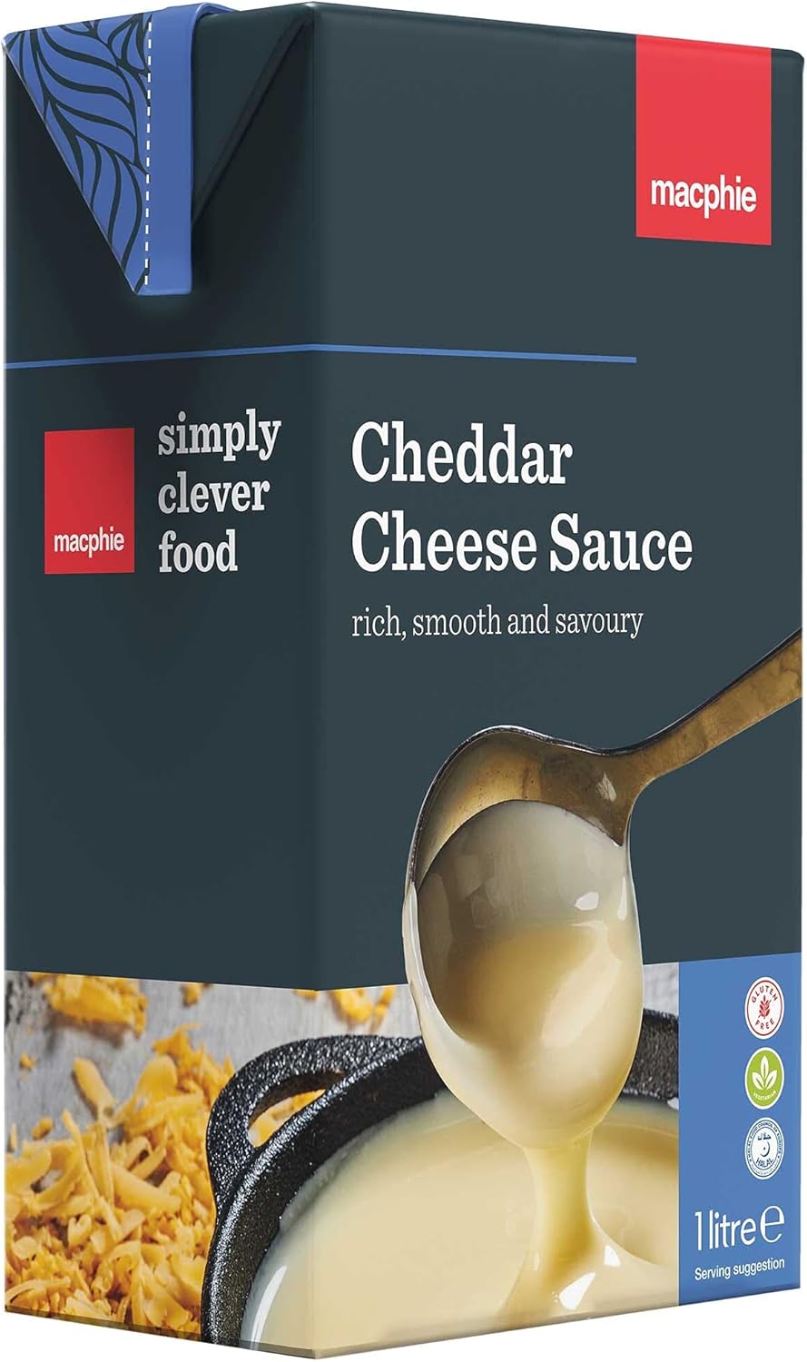 Macphie Gluten Free Cheddar Cheese Sauce 12x1ltr Amazon.co.uk Grocery