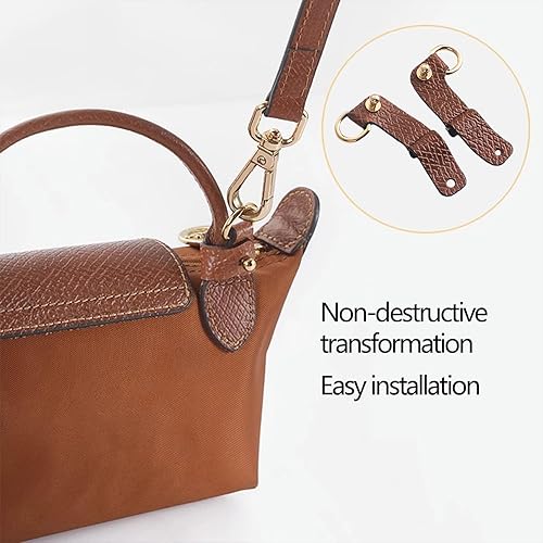 Miniatura 10 de Chispee Juego de correas de cuero para el hombro, correa de transformación, extensor, correas de cuero para monedero, repuesto para bolsa cruzada,