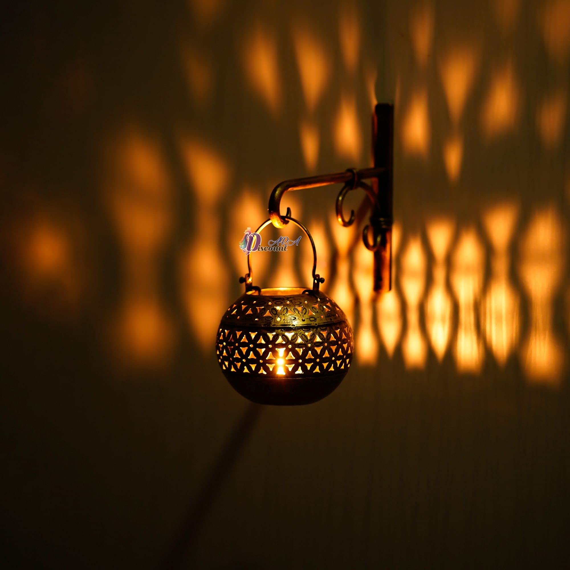 Discount ARA Tea Light Holders Medium Golden Finish