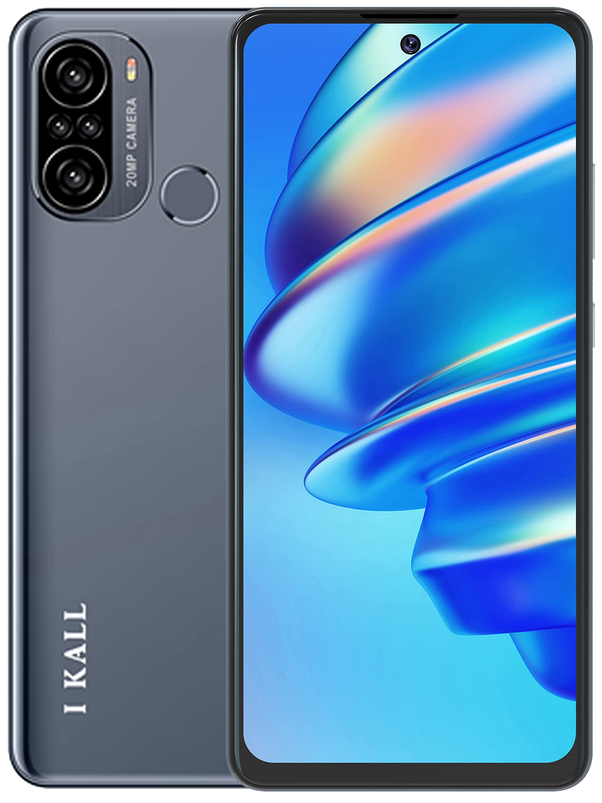 IKALL Z14 Smartphone (6.8 Inch, 4GB, 64GB) (Grey)