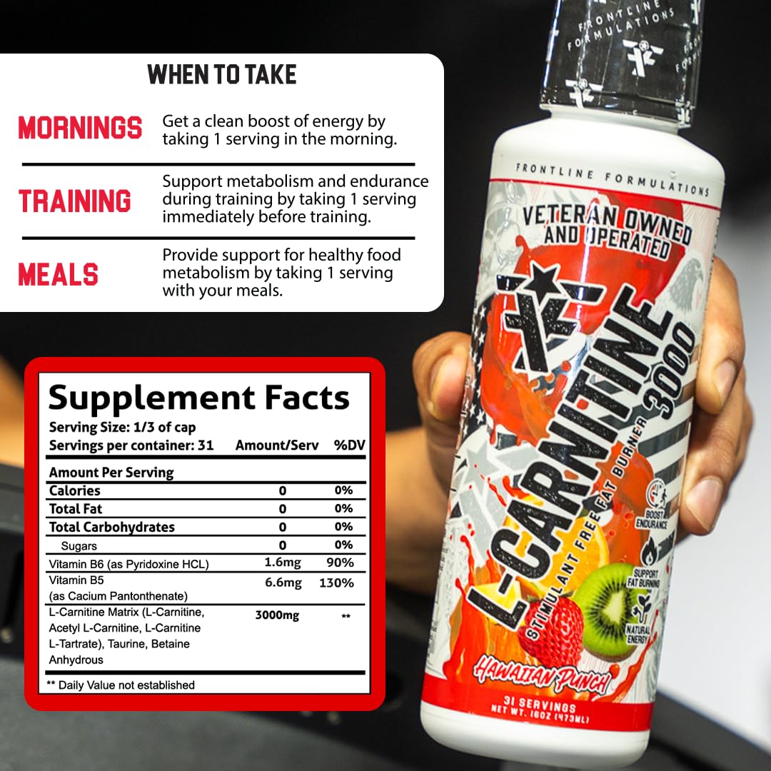 l carnitine w fucoxanthin Amazon.com: FRONTLINE FORMULATIONS L-Carnitine, Stimulant Free, Enhances  Energy and Metabolism, Increased Energy and Endurance, Amazing Flavors,  Veteran Owned and Operated (Blue Coconut Lemonade) : Health & Household