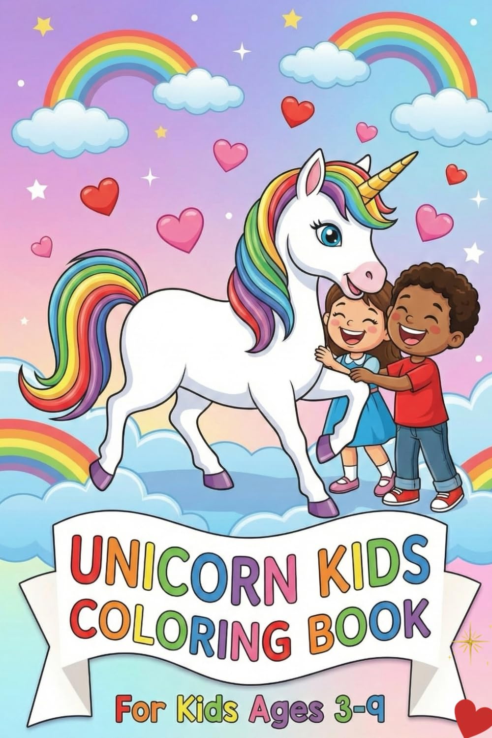 Unicorn Coloring Book for Kids Ages 3–9: Fun, Simple & Magical Coloring Pages