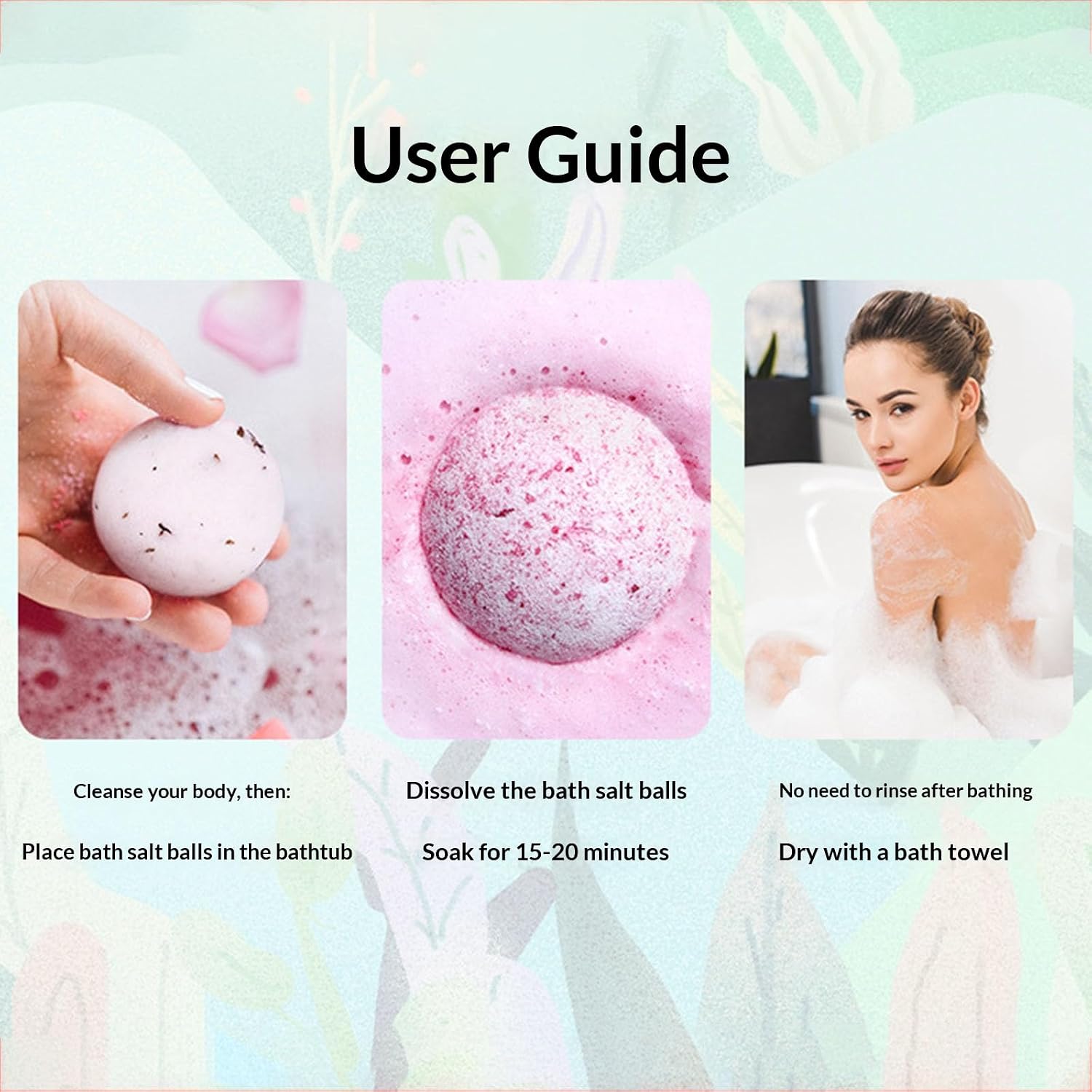 12 Pack Bath Bombs Home Spa Relaxing Steaming Soothing Bubble Bath Set Shower (C, One Size)