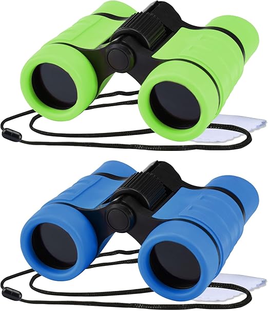 Binoculars for Kids, Toys for 3-12 Years Boys and Girls High-Resolution Optics Shockproof Mini Compact Toy Binoculars for Bird Watching, Hiking, Camping, Science, Detective
