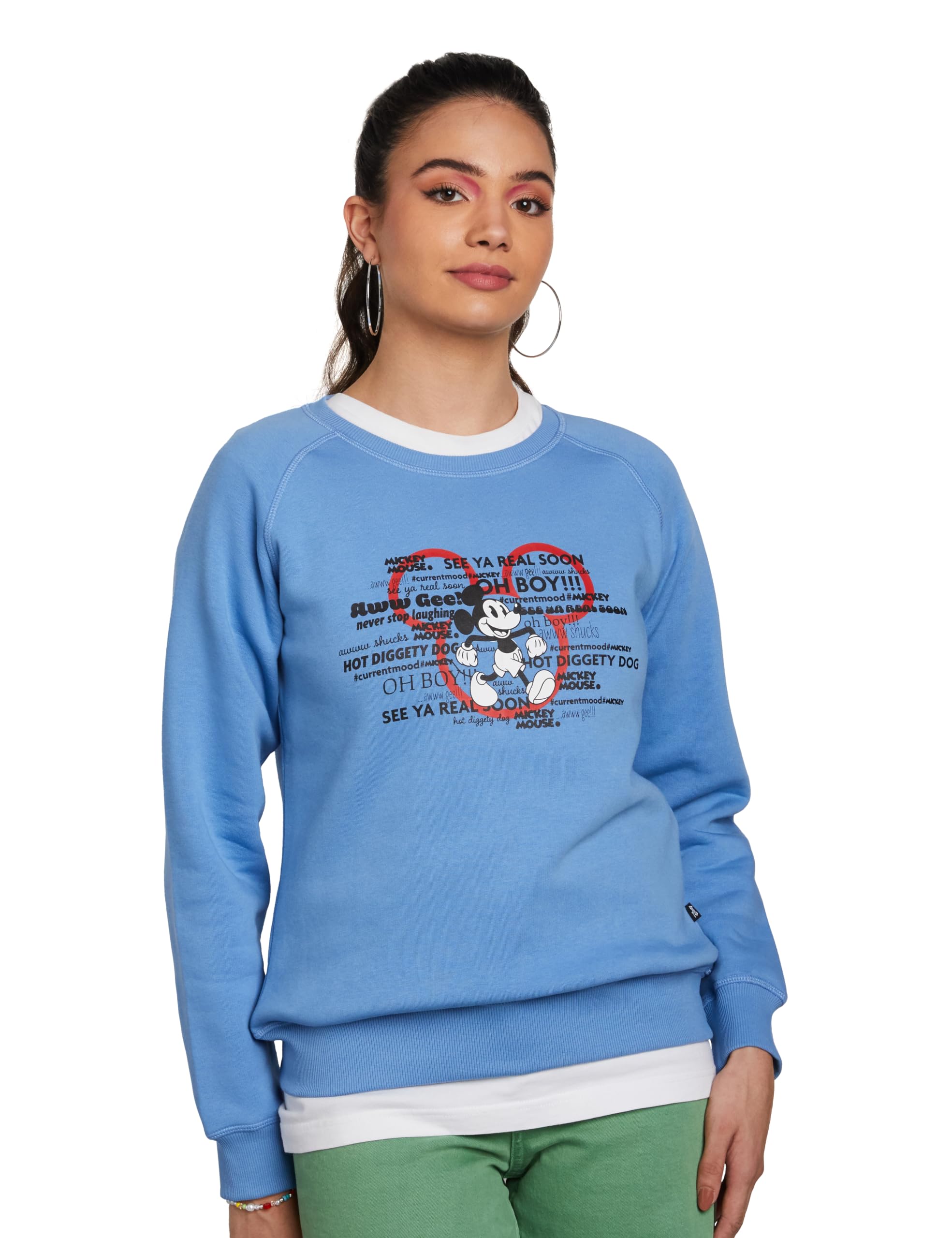 amazon brand - symbol Women's Cotton Blend Round Neck Regular Fit Sweatshirt (Pullover) (Available in Plus Sizes)-picture-51