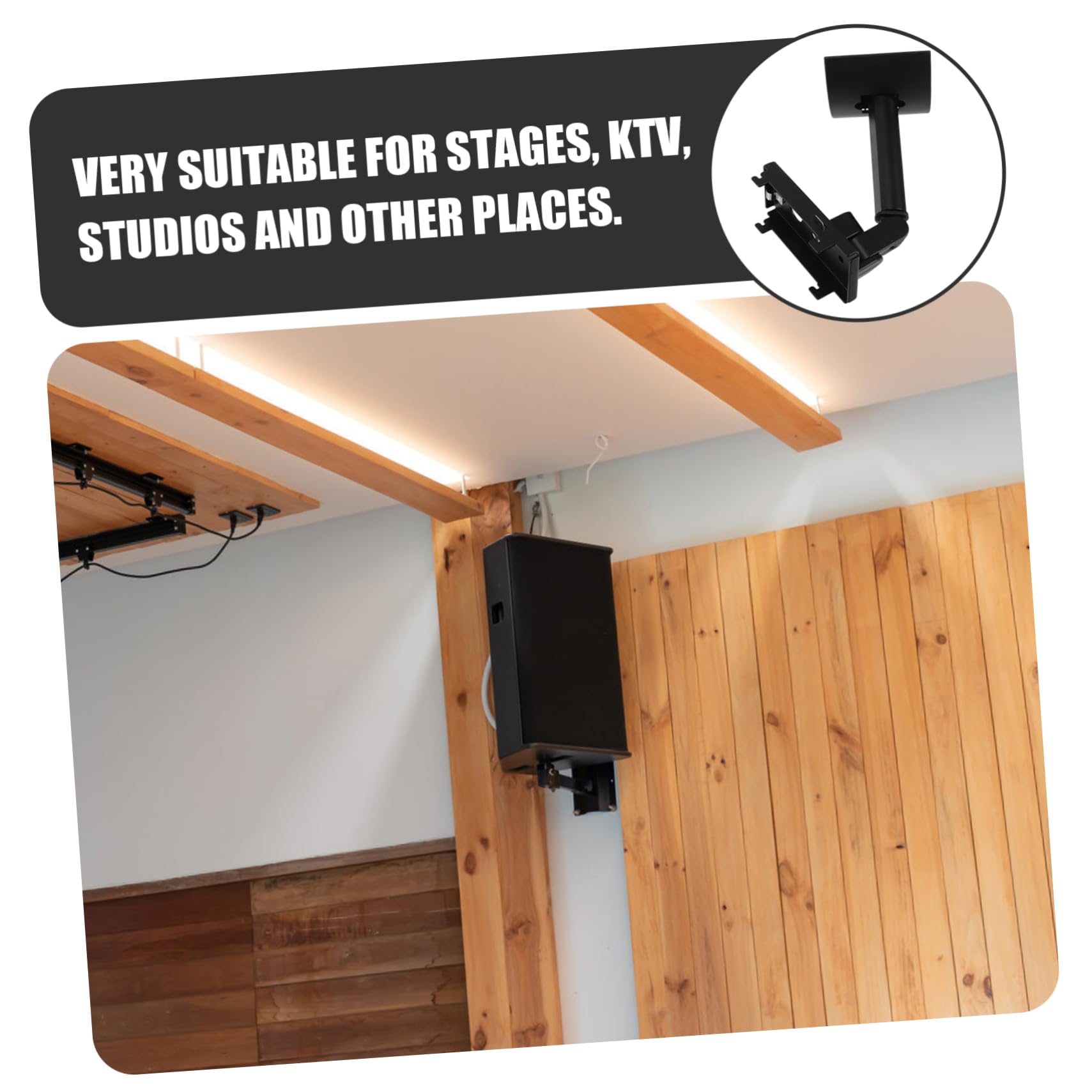 NUOBESTY Soporte de Pared para Altavoz Pesado Compatible con Bose Soporte Ajustable para Equipo Exterior Accesorio Musical de Montaje Seguro