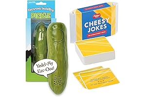 Yodeling Pickle and Cheesy Jokes Ensemble: Mirthful Gifts for Pickle Aficionados