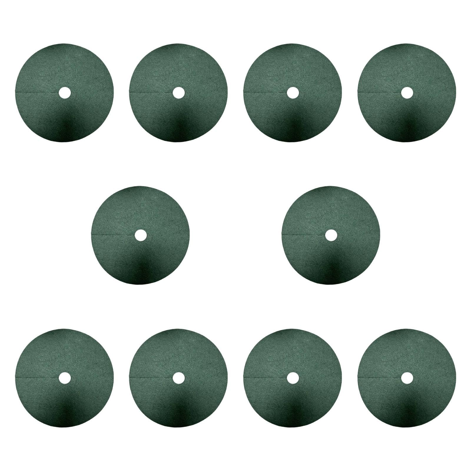 MYCENSE 10Pcs Tree Mulch Rings Weed Barrier Fabric Landscaping Round Thickened Weed Growth Resistant Fruit Tree Protector Non Woven, 82cm 10cm Hole