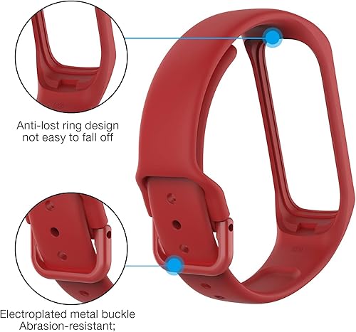 Miniatura 5 de Paquete de 7 correas y cargador compatibles con Samsung Galaxy Fit 2 para mujeres y hombres, correas de repuesto de silicona suave, accesorios para