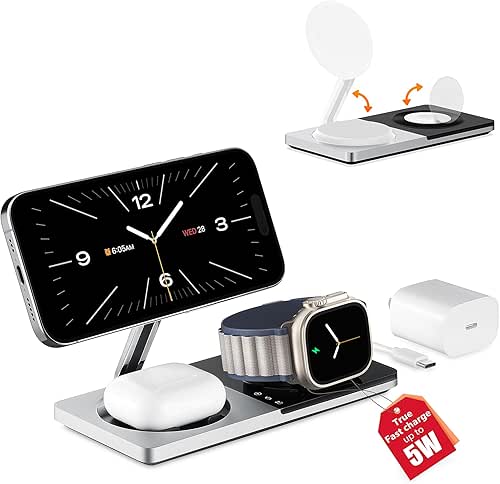 3 in 1 Wireless Charging Station for Apple Device: Fast