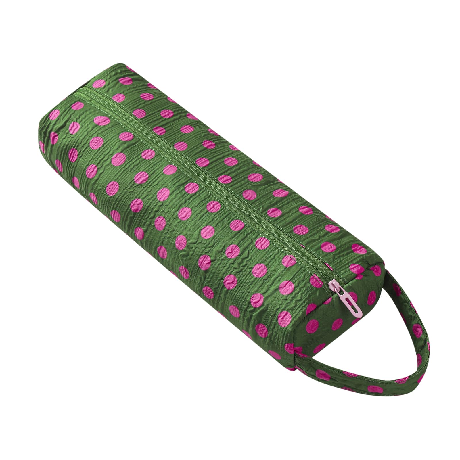 RSRSLEII Polka Dot Hair Tools Travel Bag,Hair Styling Accessories Storage Case for Shark FlexStyle,Dyson Airwrap Hair Dryer,Curling Iron,Straightener,Revlon Hair Tools,Portable&amp;Foldable(23Green)