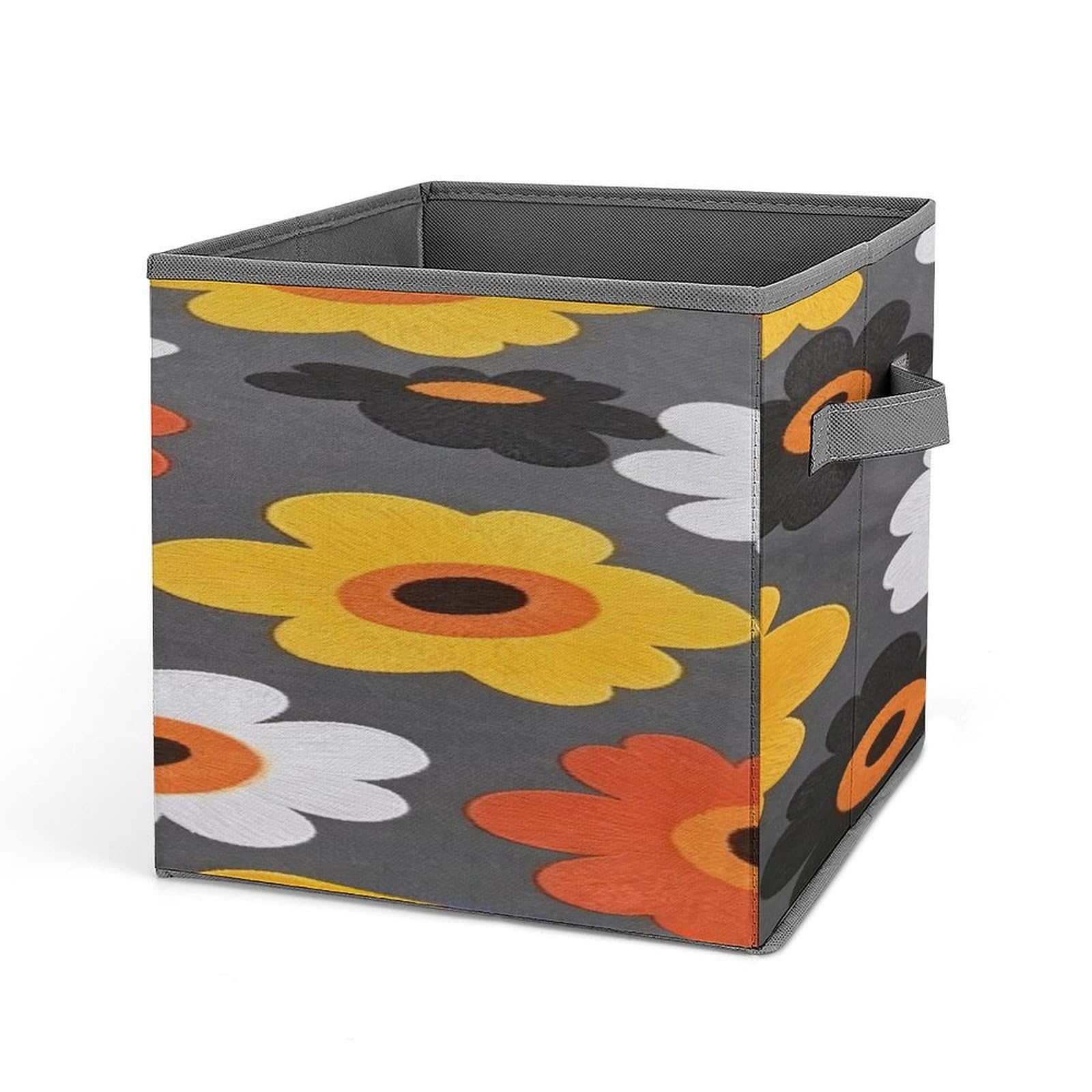 Fekiloot Style Floral Print Storage Bins Storage Baskets