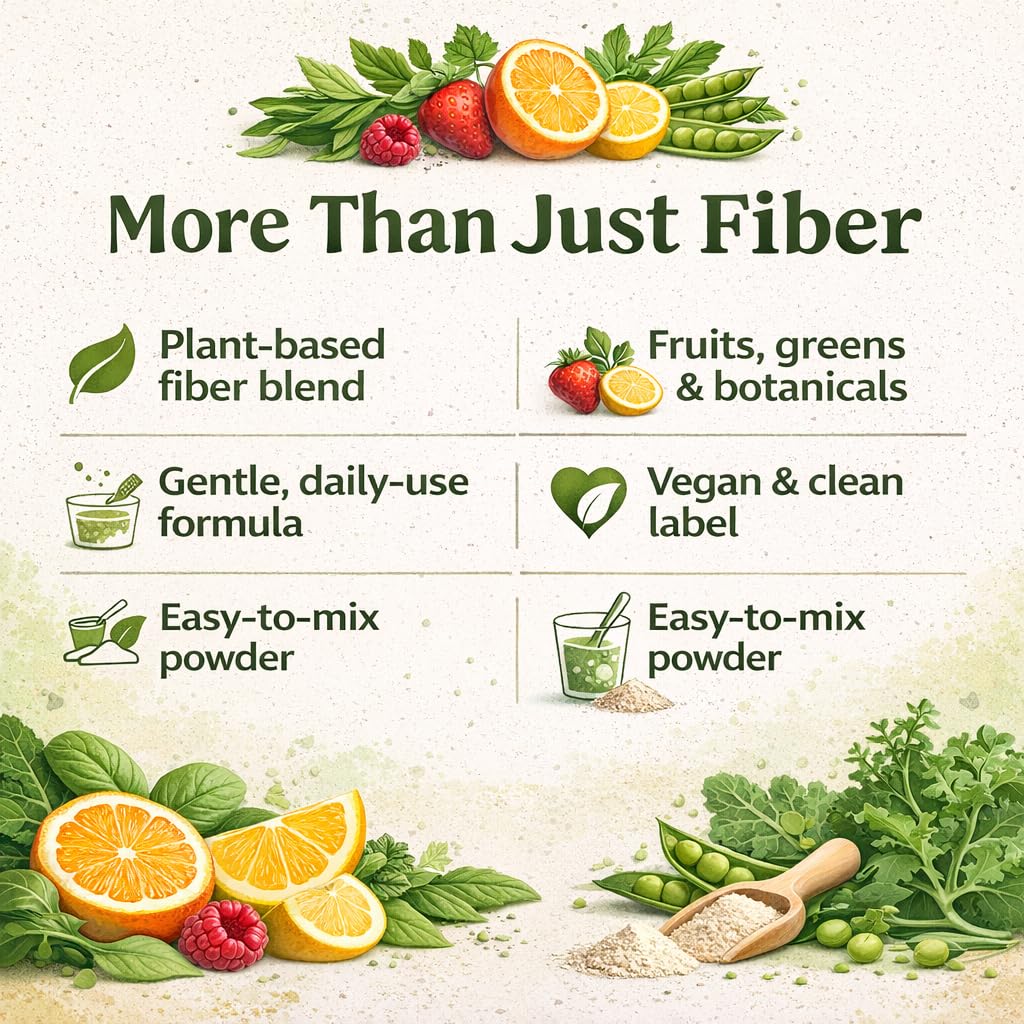 Fibra Natural-Dietary Supplement – 12 oz–Plant-Based Fiber Blend w/Ginger,Green Tea,Spinach, Moringa,Nopal, Pineapple & Maca – Digestive & Gut Wellness Support – Vegan, Non-GMO – By BexpertsUSA,Panza. — Amazon image 3