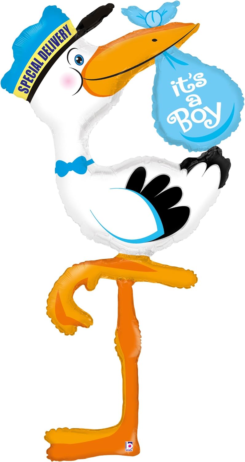 Betallic 5' Special DELIVERY Stork BOY-FL, 60&quot, Multicolor