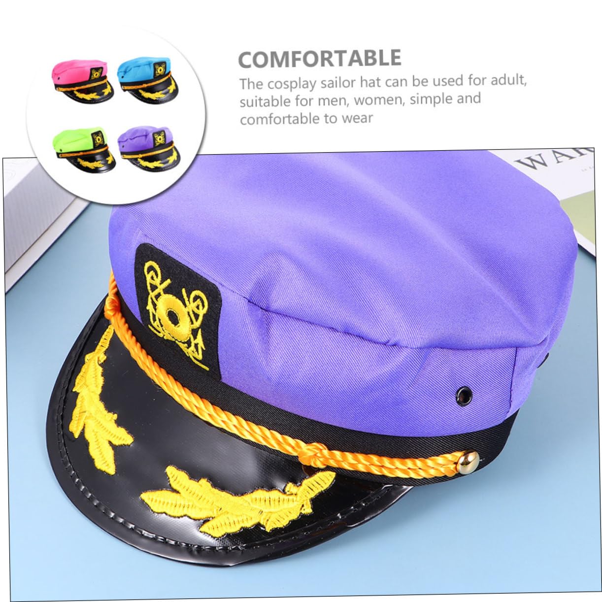 4 Piezas Sombrero de de Marina para Fiesta Otono Fiesta Verano