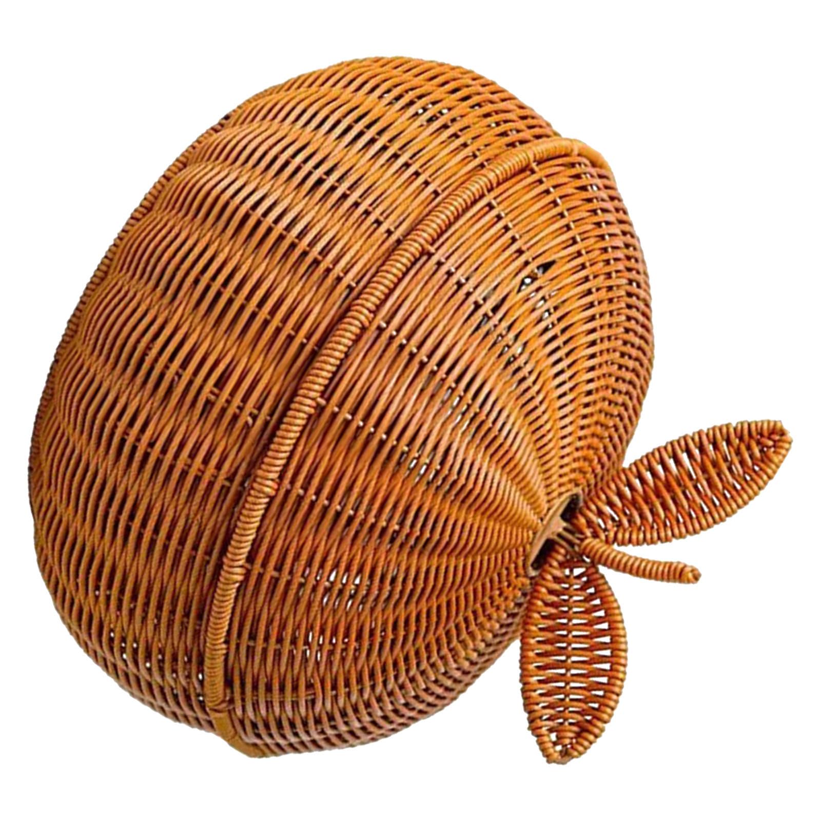 Panier de rangement rond en PP avec couvercle anti-poussière pour table