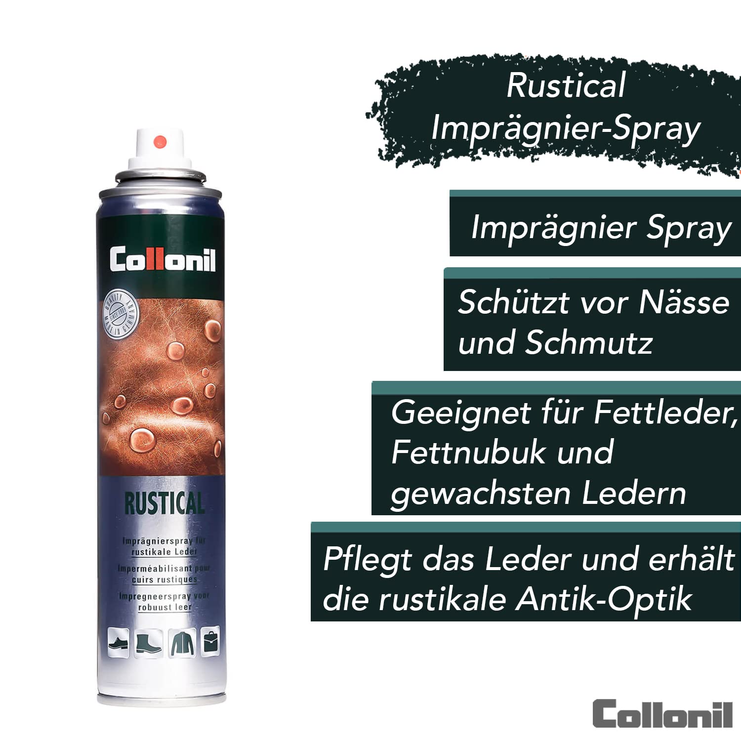 Collonil Rustical Spray 18520001000 spray do pielęgnacji skóry tłuszczowej 200 ml