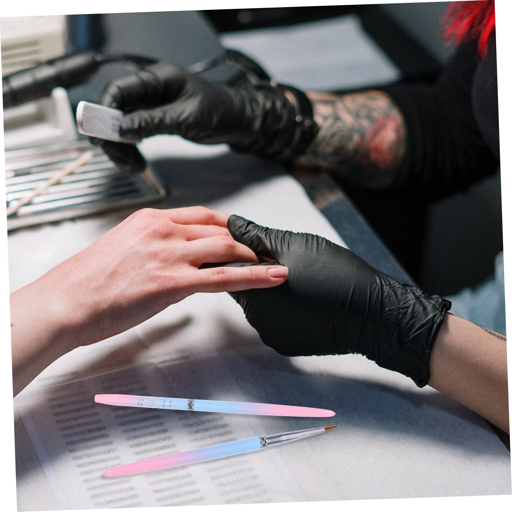 Healeved 15piezas Pinceles Para Decoración De Uñas Herramientas De Manicura Pinceles De Dibujo Para Efectos De Arte Uñas Para Salones y Uso Casa