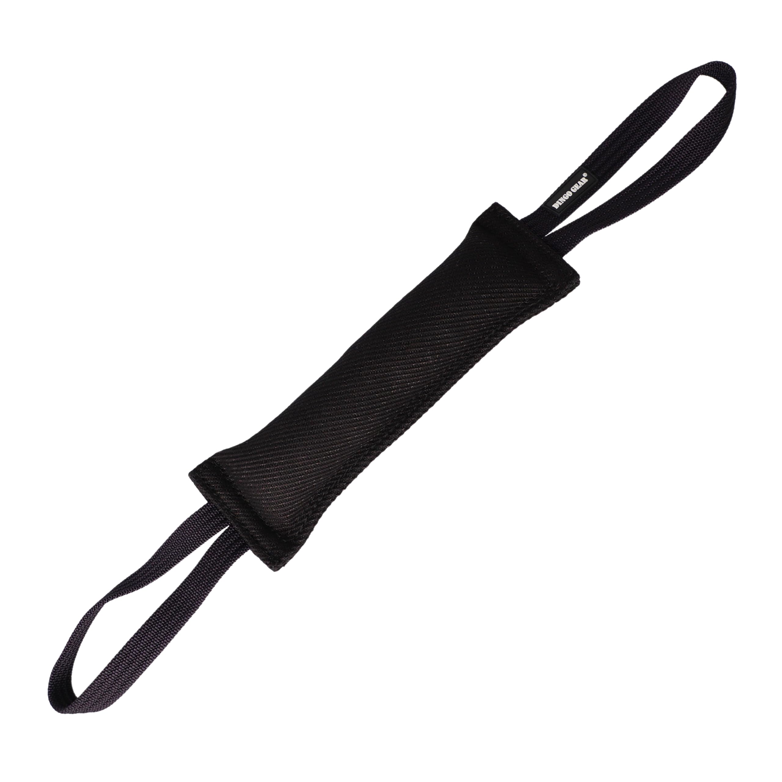 Dingo Gear - Rimorchiatore in Nylon per addestramento Cani IGP & Fun, 2 Maniglie, Nero, 28 x 7 cm