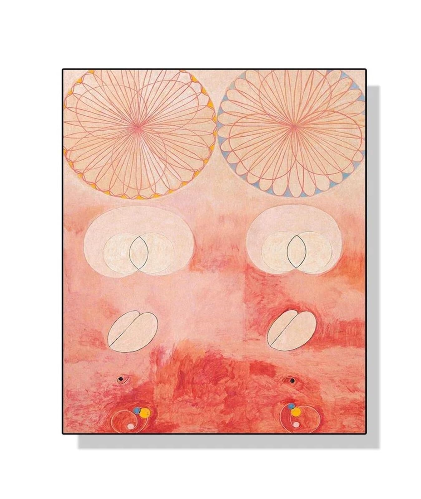 BYAMBD Aesthetic Pictures Abstract Exhibition Museum Poster Print Bohemian Scandinavian Wall Art Picture Home Room Decoration Frameless(H,40x50cm)