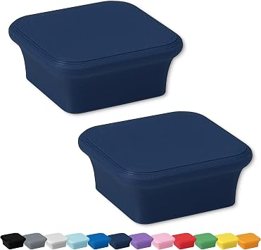 Glassboard Studio MiniBar Magnet - Strong Neodymium Rare Earth Magnets for Fridge, Whiteboard, Locker & Magnetic Glassboards - Ideal for Crafting & Office Use - Strong Fridge Magnets Navy Blue, 2
