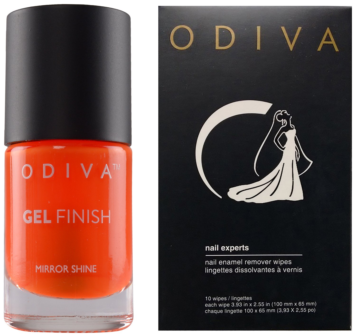 Odiva Orange Blossom Gel Finish Nail Polish and Nail Polish Remover, Orange, 11 ml-image-41