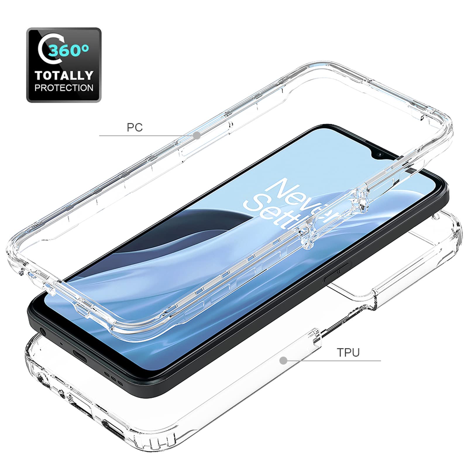 Cover XINYEXIN Per Oppo A57/A77 4G/5G – Custodia Morbida TPU Antiurto Con Effetto Sfumato Viola