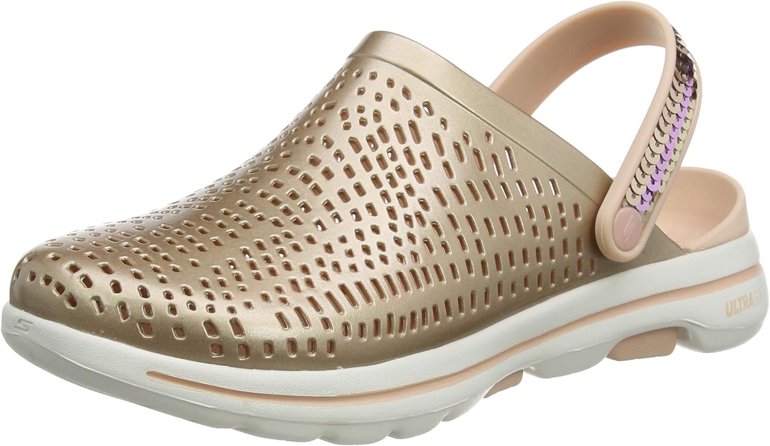 Skechers Women's Go Walk 5 Elegance Clog, Rose Gold, Numeric_8 Amazon