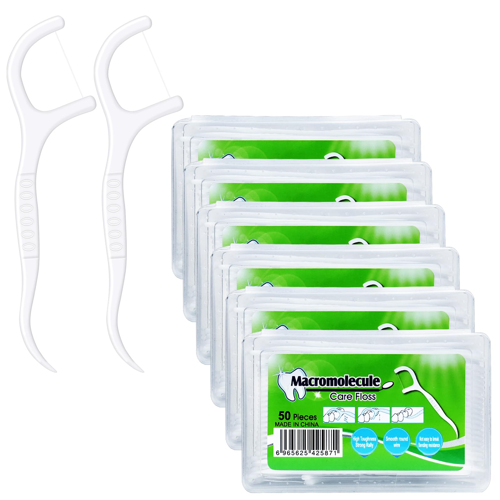 300 Pcs Filo Interdentale Forcella, Archetti Filo Interdentale per Pulizia Denti Rimuovere I Residui Di Cibo E La Placca con Custodia Igienica Portatile per Uso Domestico