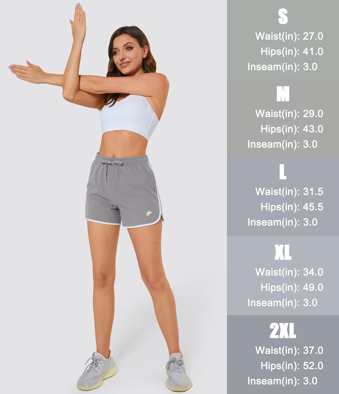 MAGCOMSEN Women's Athletic Shorts with Pockets Quick Dry Lightweight 3.5" Running Gym Workout Shorts Hiking Sport - Image 7