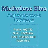 Vista 6 de Polvo azul de metileno 0.21 oz (grado USP 99+%) Probado por terceros - Preparar 20.3 fl oz de solución al 1% [Paquete económico 2026]