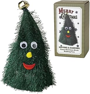 SPICE OF LIFE(スパイス) FUNNYクリスマス ミュージック ウォーキングツリー 電池式 グリーン 直径8×19cm LCXZ2030