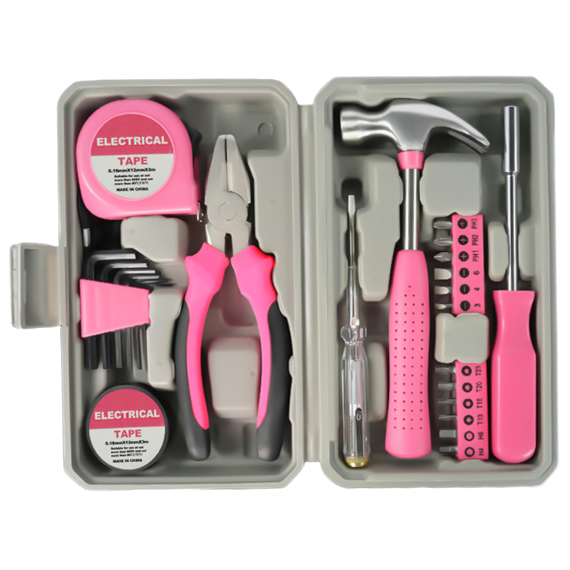 Kit d'outils de 24 pièces avec tournevis et pince pour la maison