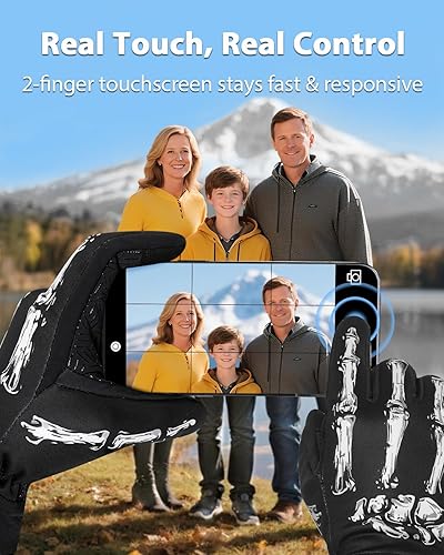 Miniatura 3 de RIGWARL Guantes impermeables para clima frío y frío, guantes de invierno para hombres y mujeres con pantalla táctil