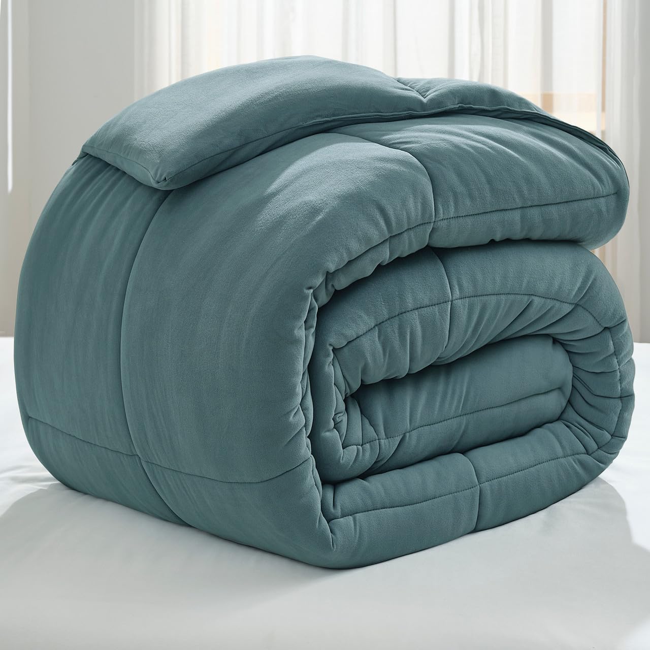 Coma Inducer If My Bed was a Hippo Oversized King Comforter - Tanzania Teal