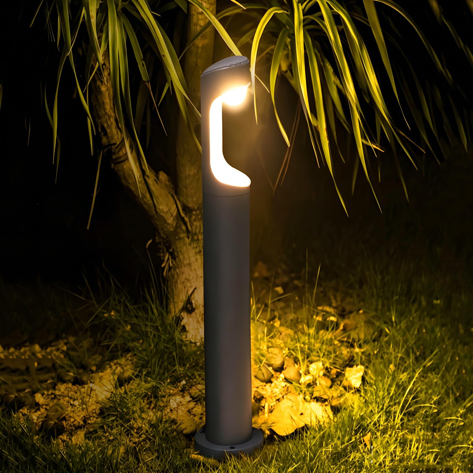 SDUYTDG Aluminum Landscape Path Lights,Outdoor Bollard Lights Modern Pathway Lamp IP65 Waterproof 3000K Luxury LED Lighting for Commercial Garden Walkway Lawn Decoration