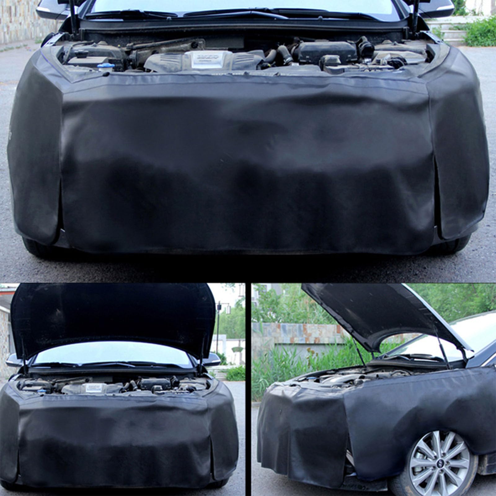 Rierousy Schutzmatten für den Kotflügel, 3-teilig Autoreparatur Kotflügelschoner Magnetisch, Auto Kotflügel Großes Universalformat für Autos Oder SUVs