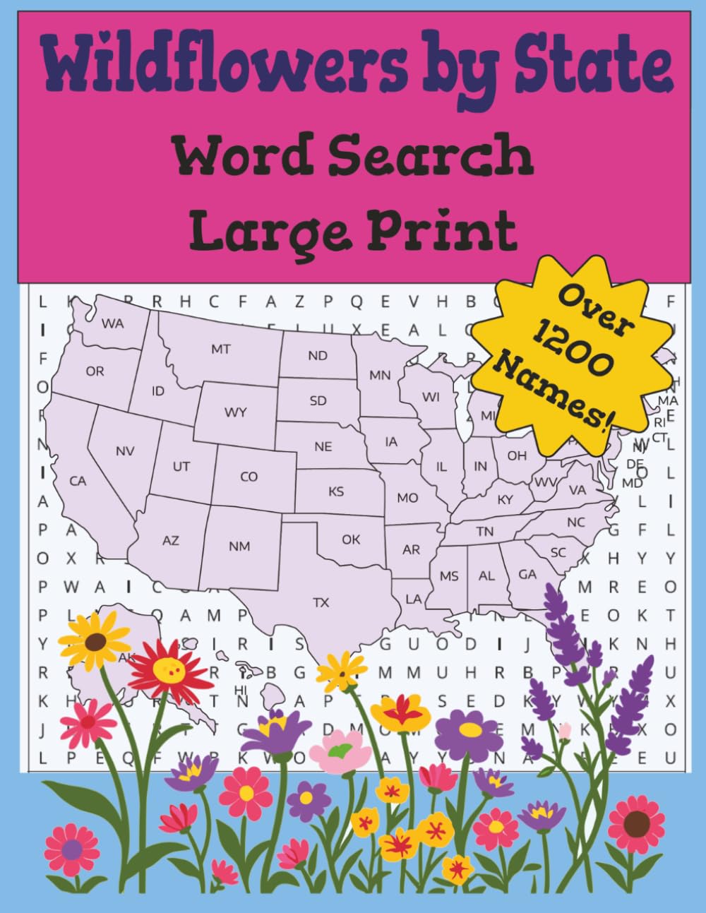 Wildflowers by State Word Search (United States Word Search Books)