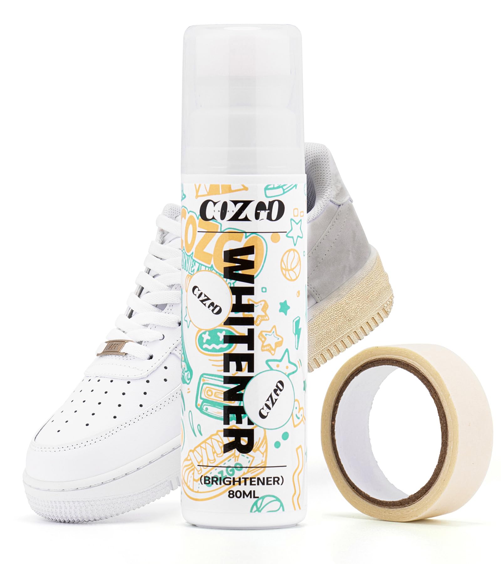 Sneaker Leather Whitener COZGOWhite Shoe Polish For Sneaker, Scuff
