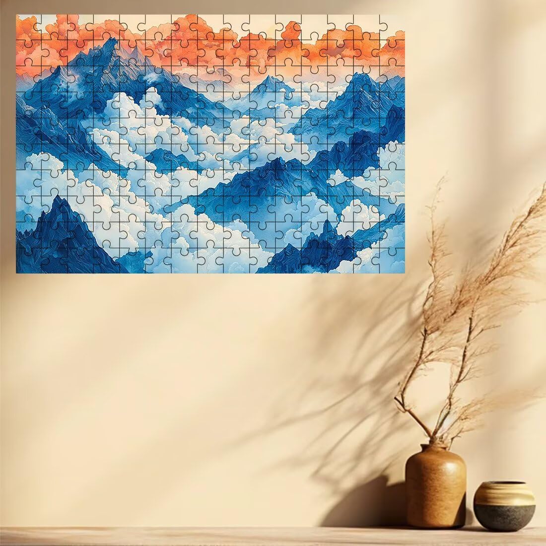 Puzzle 3000 elementów dla dorosłych, puzzle 3000 elementów góry, chmura puzzle dla dorosłych z wykwintnym pudełkiem do pakowania, gry edukacyjne, duże drewniane puzzle, prezent dla kobiet - 1641