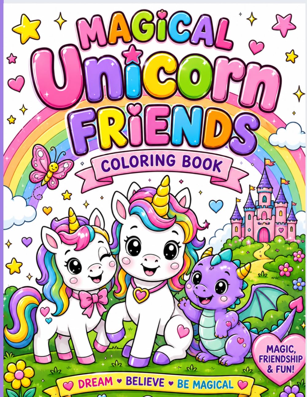 Magical Unicorn Friends Coloring Book