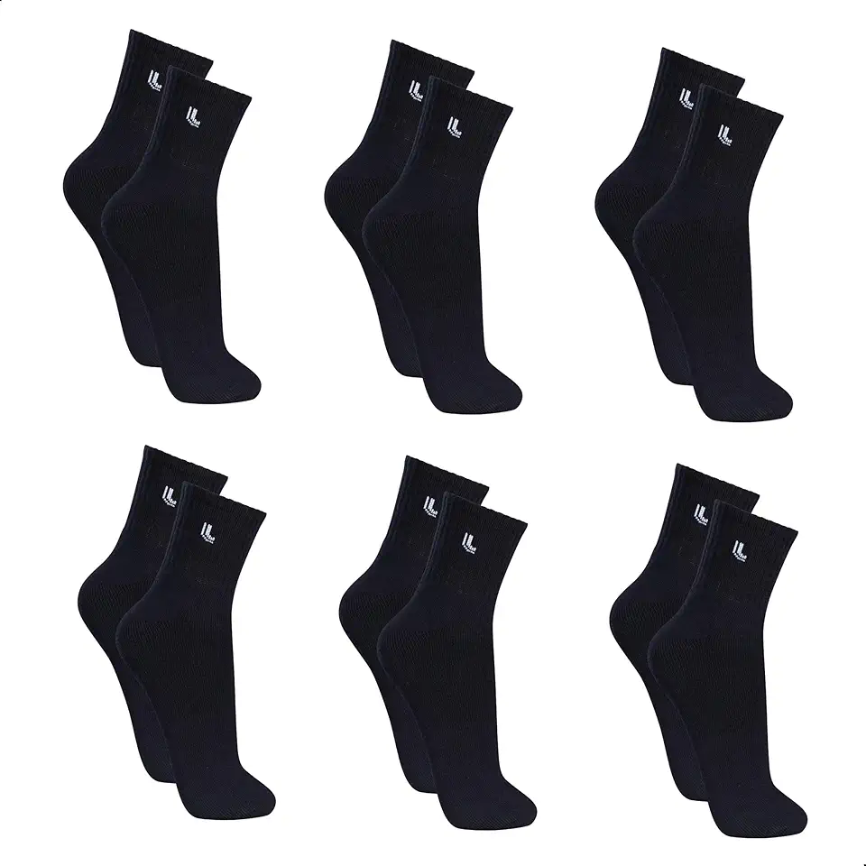 Kit 6 Pares Meias Lupo 3245 Cano Médio Algodão - Sortido