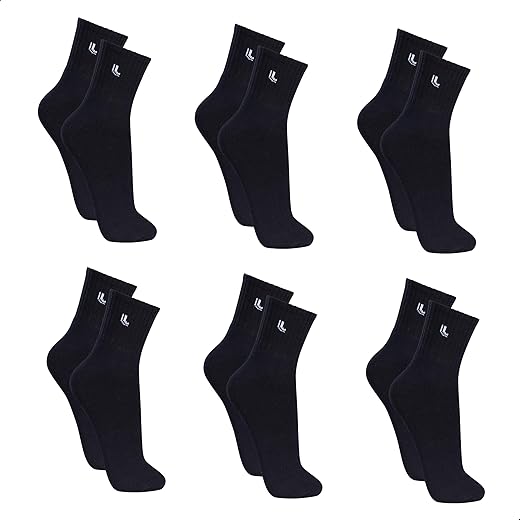 Kit 6 Pares Meias Lupo 3245 Cano Médio Algodão - Sortido