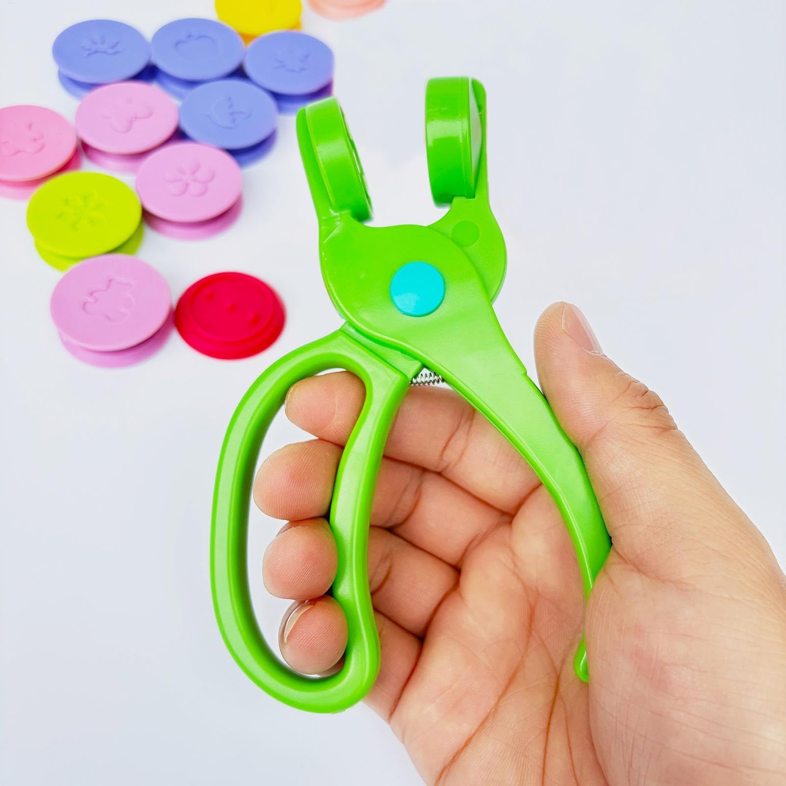 Prägemaschine für Kinder, 8-facher Hand-Papierprägegerät, Papierstanzer-Prägegerät, lustige kreative Bastelwerkzeuge, Scrapbooking-Bastelpapierprägegerät für Papier