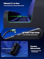 Cablu prelungitor USB-C JSAUX cu suport pentru dock Switch 2, 35 cm, încărcare rapidă și video 4K, funcționalitate 1:1 a dock-ului, răcire suplimentară, compatibil cu huse groase 5