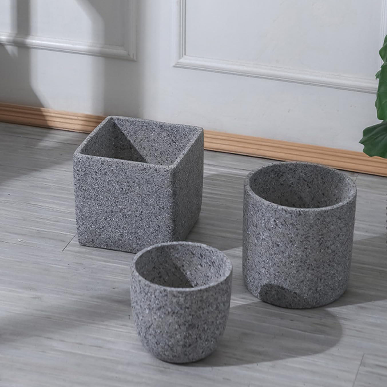 Amazon｜スクエア型植木鉢 大きい 背が高い おしゃれ レトロ  