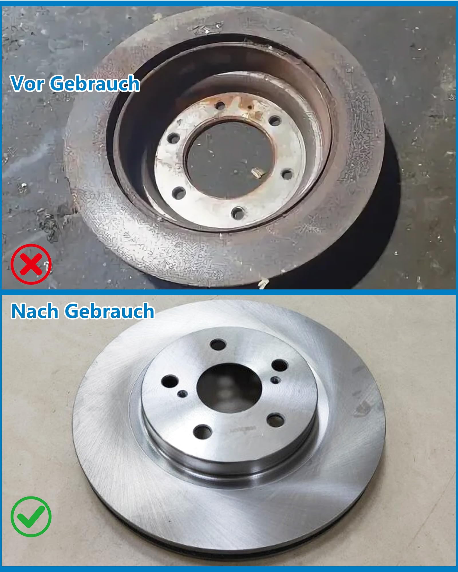 4-Teiliges Radnabenschleifer Auto: Radnabenschleifer Innen-ø 90mm Außen-ø 150mm 2 Stück Schleifrad mit 1/2 Zoll Vierkantantrieb Für Autowerkstätten & DIY Enthusiasten zum Reinigen von Radnaben